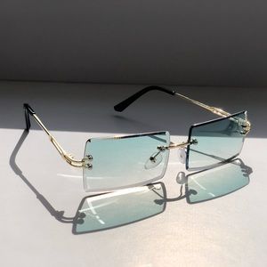 green fade gradient glasses with gold frame